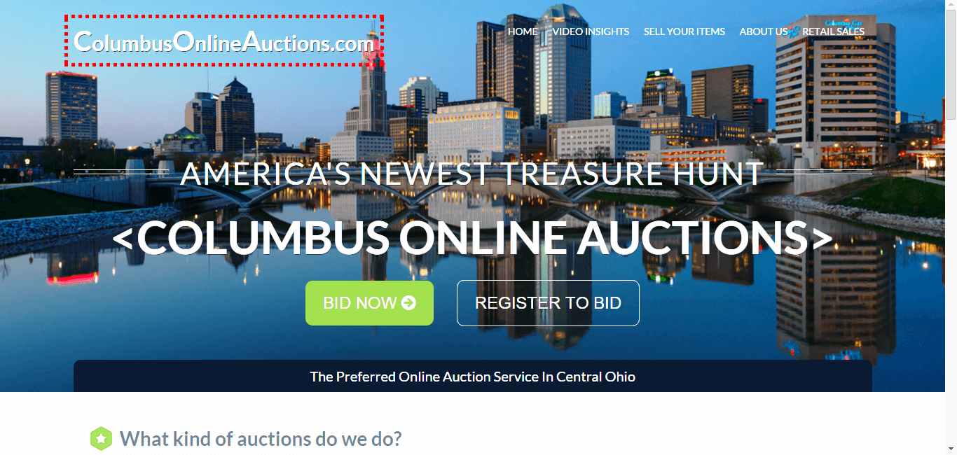 Columbus Online Auctions Homepage