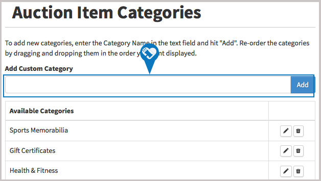 How do I create add or reorder item categories2