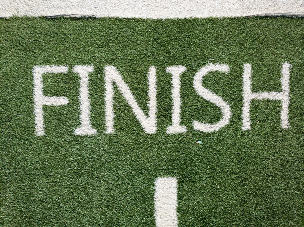 finish line