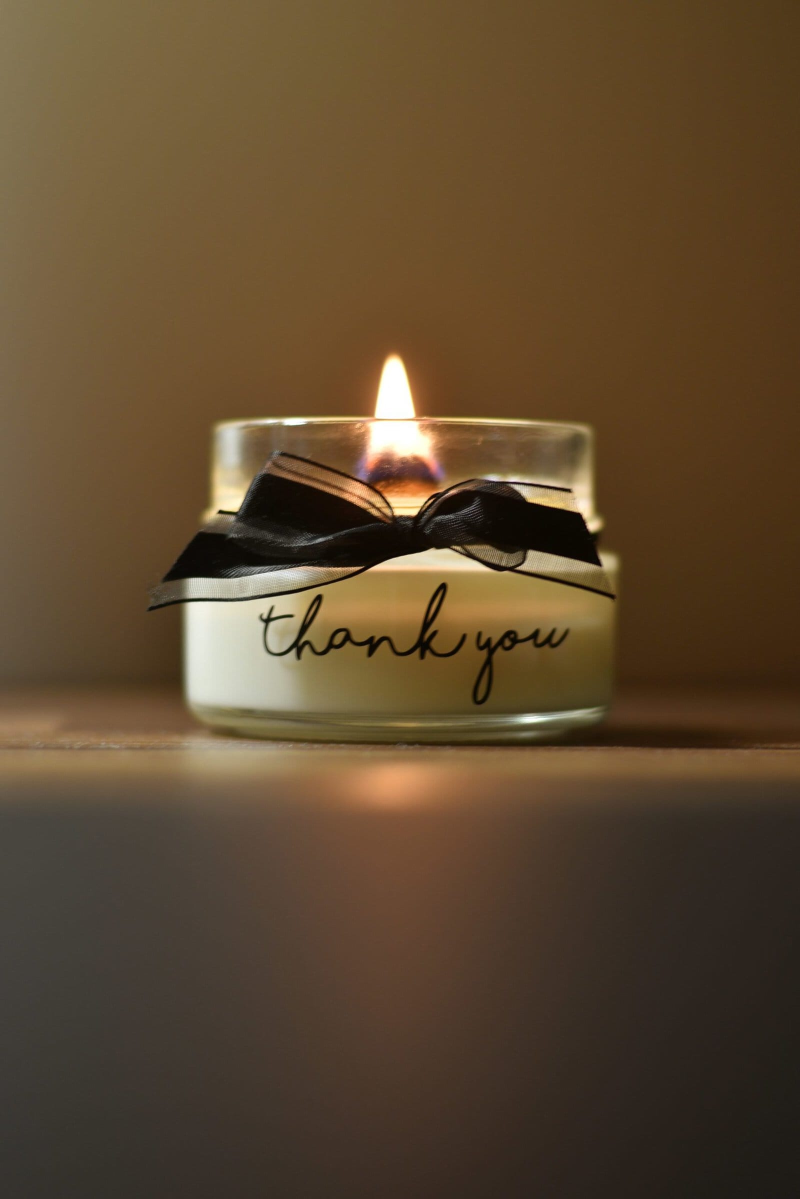 thank you candle